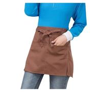 GNYVZXPLQ Tablier à taille mi-courte Tablier de taille cuisine for serveur, couleur unie, demi-court, multicolore, réglable, for hommes et femmes(Color 5)