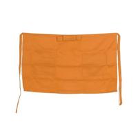 GNYVZXPLQ Tablier à taille mi-courte Tablier de taille mi-court multicolore avec poche serveuse serveur cuisine café pub(Orange)