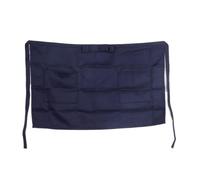 GNYVZXPLQ Tablier à taille mi-courte Tablier de taille mi-court multicolore avec poche serveuse serveur cuisine café pub(Deep blue)