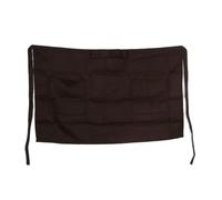 GNYVZXPLQ Tablier à taille mi-courte Tablier de taille mi-court multicolore avec poche serveuse serveur cuisine café pub(Coffee)