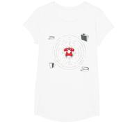 Go Ahead Call HR: Try Me Sassy Office Humour Graphic T-Shirt, Fille, Blanc, XS