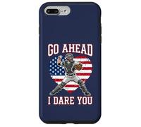 Go Ahead Run I Dare You Vintage Baseball Catcher Funny Boys Coque pour iPhone 7 Plus/8 Plus