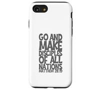 Go and Make Disciples of All Nation Matthew 28:19 Effet 3D Coque pour iPhone SE (2020) / 7/8