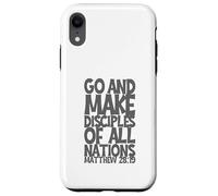 Go and Make Disciples of All Nation Matthew 28:19 Effet 3D Coque pour iPhone XR