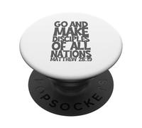 Go and Make Disciples of All Nation Matthew 28:19 Effet 3D PopSockets PopGrip Adhésif