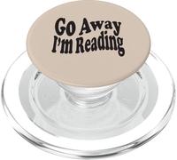 Go Away I'm Reading Funny Quote Book Lovers Readers Retro PopSockets PopGrip pour MagSafe