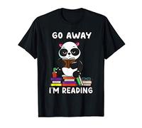 Go Away I'm Reading Panda Reading Book Nerd Lover Girls T-Shirt