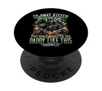 Go Away Kitten, drôle de Bootleg Daddy Sigma Wolf PopSockets PopGrip Adhésif