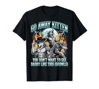 Go Away Kitten Funny Alpha Wolf Meme Werewolf Bootleg Y2K T-Shirt