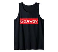 GO Away Leave Me Alone Funny Sarcasm for Introverts 反社会的内向性 Débardeur