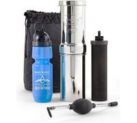 Go Berkey Kit filtre à eau avec apprêt noir Berkey et bouteille Berkey Sport 625 ml