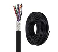 GO BEYOND YOURSEIF 24AWG Câble Blindé Paires Torsadées 12/16/20 Conducteurs UL2464 Flexible 200FT,Cuivre Étamé,Haute Température,Haute Résistance Blindage Dense Maison/industrie(100ft,16-CORES_24AWG)