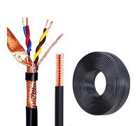 GO BEYOND YOURSEIF Câble Blindé Torsadé 4 C, Fil De Cuivre Sans Oxygène, Feuille Double Blindage Et Tressé De 10M, Faible Interférence Et Signal Stable, Gaine En PVC(65FT,20AWG)