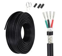 GO BEYOND YOURSEIF Câble Blindé UL2464 Fil Électrique À 4 Conducteurs 14 AWG,Cuivre Étamé,Gaine En PVC Flexible,Câble D'alimentation Basse Tension For Machines CNC,LED Et Contrôle Industriel(65FT)