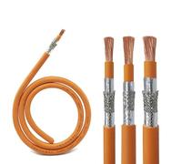 GO BEYOND YOURSEIF Câble D’alimentation Haute Tension Blindé 12 AWG Monoconducteur, 2,5-25 Mm², Isolation XLPE, Double Blindage, Résistant À L’huile, -40°C À +125°C, 1500V Industriel(25ft,8AWG)