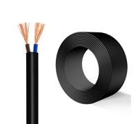 GO BEYOND YOURSEIF Câble Électrique Flexible En Cuivre - Câble D'alimentation En PVC Souple 300/500 V, Fils Durables Imperméables Résistants À L'huile Et Au Froid, for Chantiers(2C-100FT,4mm²)