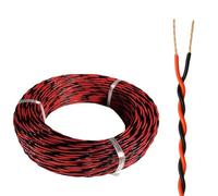 GO BEYOND YOURSEIF Fil À Paire Torsadée Automobile 12V/24V, Haut-parleur À 2 Cœurs En Cuivre Pur Et Câble De Bus CAN For Klaxon De Voiture, Audio De Porte Et Faisceau(Green and white,30FT_0.3MM2)