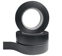 GO BEYOND YOURSEIF Ruban Isolant Électrique Ignifuge En PVC, Étanche Et Résistant Aux Hautes Températures - 0,15 Mm × 17 Mm × 20 M (3 Rouleaux, 196 Pi), 600 V - Noir
