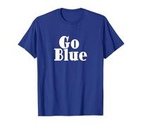 Go Blue Team Spirit Gear Color War Royal Blue Gins the Game T-Shirt