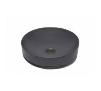 GO by Van Marcke vasque - 40x40x9cm - à poser - ronde - porcelaine mat anthracite