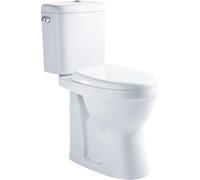 GO by Van Marcke XJoy Rimless WC Pack à poser rehaussé EV sans bride porcelaine avec abattant frein de chute synthétique Blanc 20002298