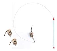 Go Cat Baguette Attrape-Chat + 2 Accessoires supplémentaires pour Attrape-Chat par Le Fabricant de Da Bird - Lot économique avec Brosse v.65, Assortiment