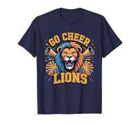 Go Cheer Lions Cheerleading Spirit T-Shirt