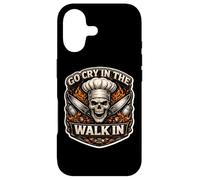 Go Cry in The Walk in The Tough New Chef Cook Assistant Skull Coque pour iPhone 17