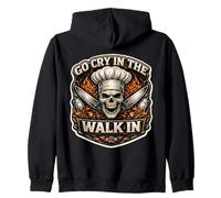 Go Cry in The Walk in The Tough New Chef Cook Assistant Skull Sweat à Capuche