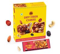 GO DESi Dry Fruit Chikki Lot de 6 étrillons à fruits secs, emballage cadeau de bonbons indiens, bonbons indiens, Mithai, gajak, 30 g x 6 pièces, 180 g