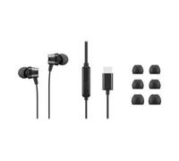 Go - Ecouteurs avec micro - intra-auriculaire - noir - pour ThinkCentre M60q Chromebox; M70s Gen 3; M70t Gen 3; ThinkPad E14 Gen 3; P15v Gen 3