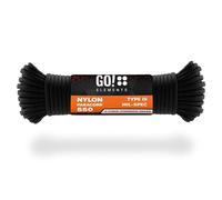 GO!elements Paracorde en Nylon 4mm - 550 Type III, Ligne Robuste adaptée comme Fil de pêche ou Filet Utilitaire | Charge Max. 250kg
