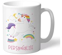 Go Find A Gift Mug en céramique avec motif licorne personnalisable 325 ml Idéal pour les anniversaires, anniversaires de mariage ou Noël