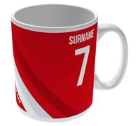 Go Find A Gift Mug personnalisé à rayures colorées 325 ml pour les fans de Sunderland, idéal pour les supporters de football des chats noirs