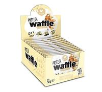 GO FITNESS - 12x50g High Protein Waffles - Gaufres à la vanille extrêmement délicieux & fraîchement cuites - Barres énergétiques saines pour le développement musculaire - Barres protéinées 12g Protein