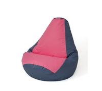 GO GIFT Pouf Poire Gris Rose 140 x 100 cm