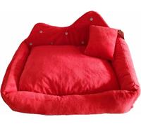 GO GIFT Prince rouge XL - lit pour animaux de compagnie - 60 x 45 x 10 cm
