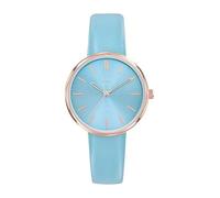Go Girl Montre Femme Acier Doré Rose Cuir Bleu 699445
