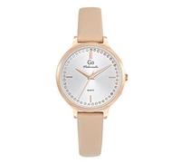 Go Girl Montre Femme Acier Doré Rose Cuir Rose 699497