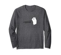 Go Golang T-Shirt avec Logo de la Mascotte Gopher Manche Longue