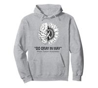 Go Gray in May Brain Tumor Awareness Brain Cancer Sweat à Capuche