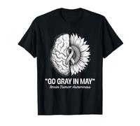 Go Gray in May Brain Tumor Awareness Brain Cancer T-Shirt