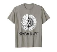 Go Gray in May Brain Tumor Awareness Brain Cancer T-Shirt