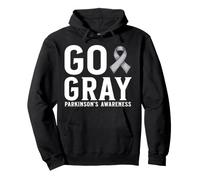 Go Gray Parkinson's Disease Awareness Parkinson's Gifts Sweat à Capuche