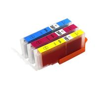 Go Inks 1 C/M/Y Ensemble de 3 Cartouches d'encre à remplacer CLI-581 Compatible/Non-OEM pour PIXMA Imprimantes (3 Encres)