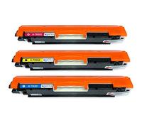Go Inks 1 C/M/Y Lot de 3 Cartouches de Toner Laser pour HP Colour Laserjet Pro CF351A/CF352A/CF353A
