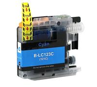 Go Inks 1 Cartouche d'encre Cyan pour remplacer Brother LC123C Compatible/Non-OEM pour Brother DCP et MFC Imprimantes