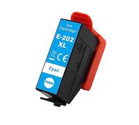 Go Inks 1 Cartouche d'encre Cyan pour remplacer Epson 202XLC (202C) Compatible/Non-OEM pour Epson Expression Photo Imprimantes