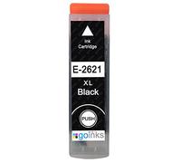 Go Inks 1 Cartouche d'encre Noire pour remplacer Epson T2621 (26XL Series) Compatible/Non-OEM pour Epson Expression Premium Imprimantes