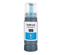 Go Inks 1 Cyan 70ml Bouteille d'encre à remplacer Epson 106 Compatible/Non-OEM pour EcoTank Imprimantes